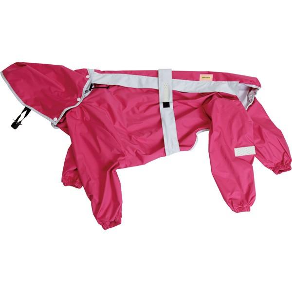 大型犬用レインコート）超はっ水・安全コート ローズピンク : 大型犬