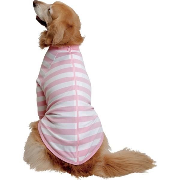 アイアンバロン 犬用ボーダー 肘ハニカム当て長袖