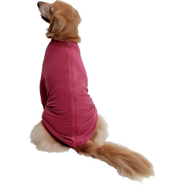 大型犬用・背中ファスナー）肘ハニカム当て付長袖T : 大型犬用品専門
