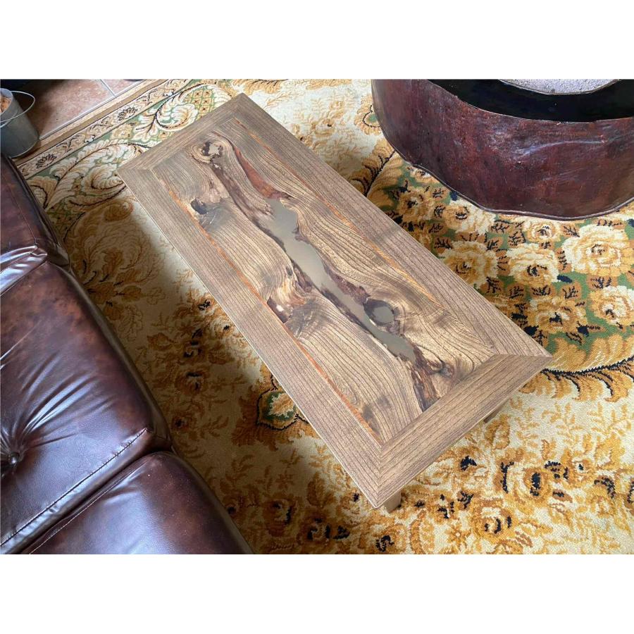 無垢材【桐】ローテーブル（サイドテーブル）LED照明 付