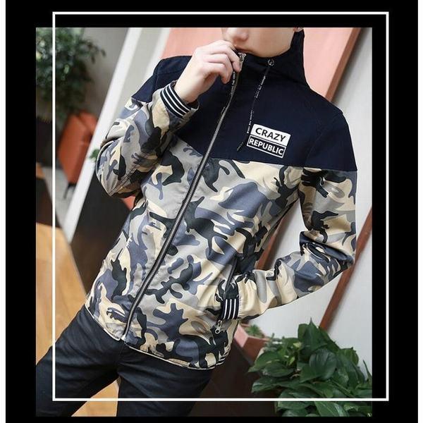 Sale 74 Off ジャケット ブルゾン パーカー メンズ 長袖 アウター フライトジャケット 春アウター ジップパーカ カモ柄 お兄系 カッコイイ 春秋 新作 Novabookings Com Br