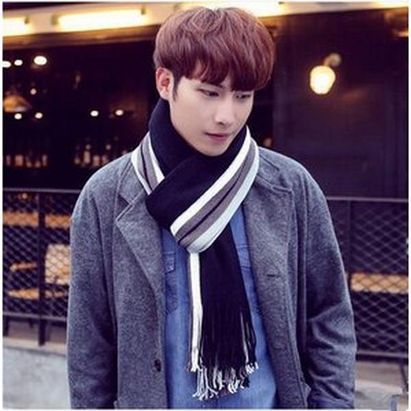 熱い販売 財布 帽子 ファッション小物 マフラー メンズ 冬秋マフラー ニットマフラー ニットストール マフラー メンズ 冬秋マフラー ニットマフラー ニットストール ストライプ 男性用 紳士用 ビジネス メンズファッション保温 防寒 お誕生日結婚式プレゼント