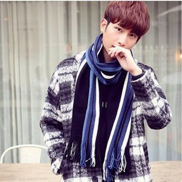 熱い販売 財布 帽子 ファッション小物 マフラー メンズ 冬秋マフラー ニットマフラー ニットストール マフラー メンズ 冬秋マフラー ニットマフラー ニットストール ストライプ 男性用 紳士用 ビジネス メンズファッション保温 防寒 お誕生日結婚式プレゼント