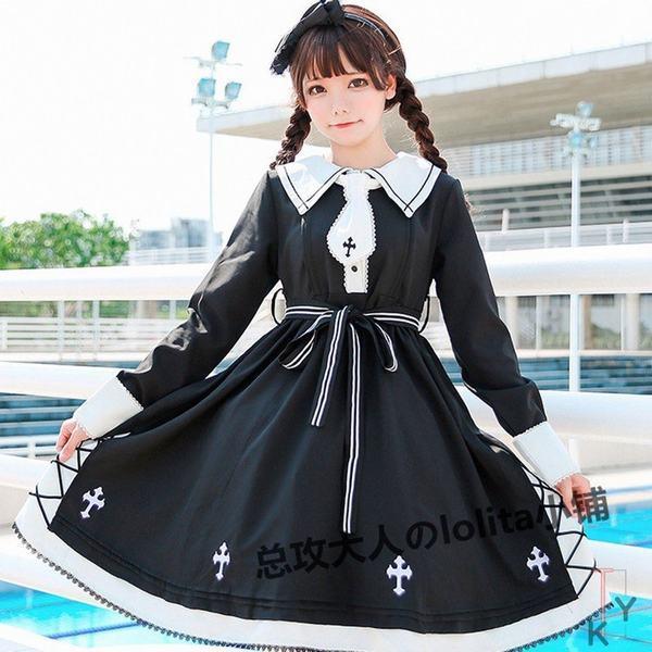 ワンピース ロリータ ワンピース 女装 女装 コスプレ 楽器 手芸 コレクション アニメ 森ガール Cosplay Lolita 萌え萌え系 ドレス メイド服 C いろしるべストア 学生服 かわいい 萌え萌え系