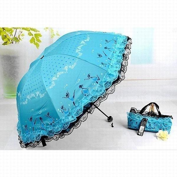 折りたたみ傘 レディース 晴雨兼用 日傘 完全遮光 レース フリル 花柄 ドット柄 Uvカット 遮光 遮熱 軽量 高品質の激安