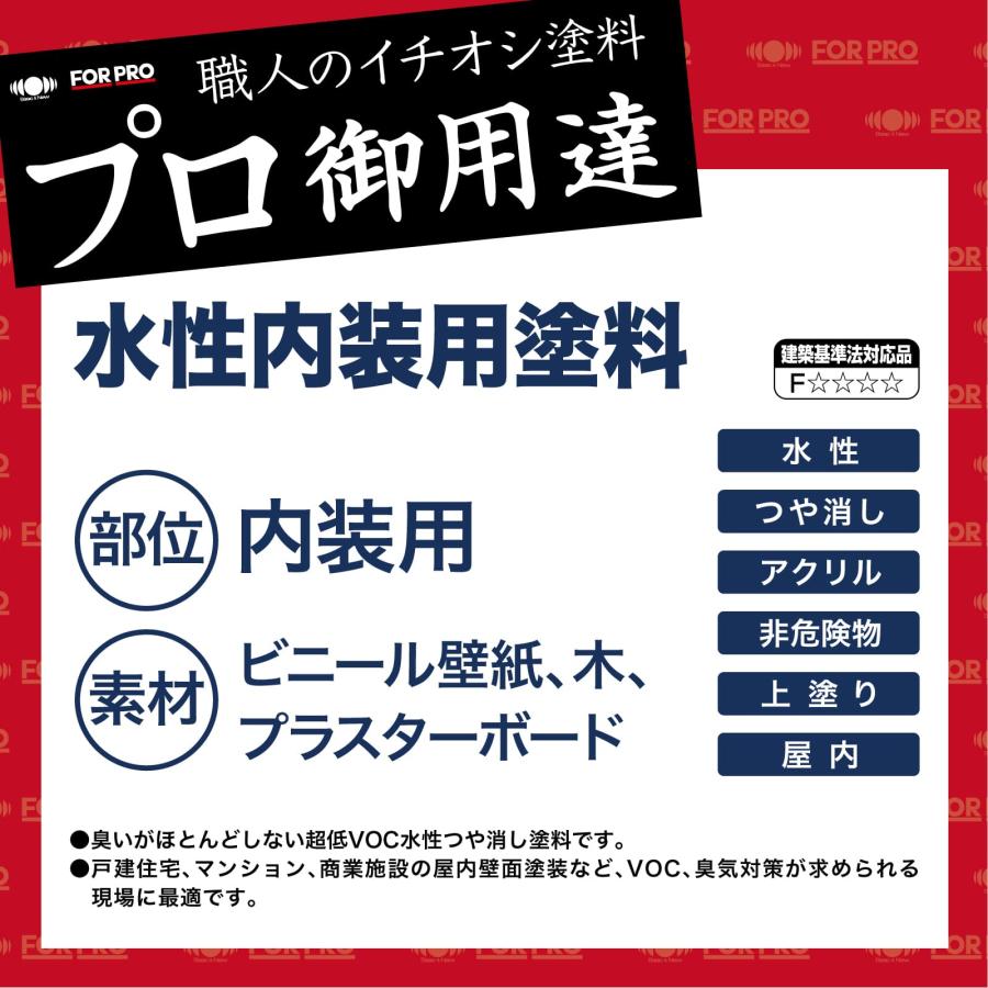 ペンキ 水性 塗料 ニッペ 業務用 屋内壁 建築 超低臭 水性塗料 | FOR PRO 水性内装用塗料 20kg 白｜irotoiro｜03