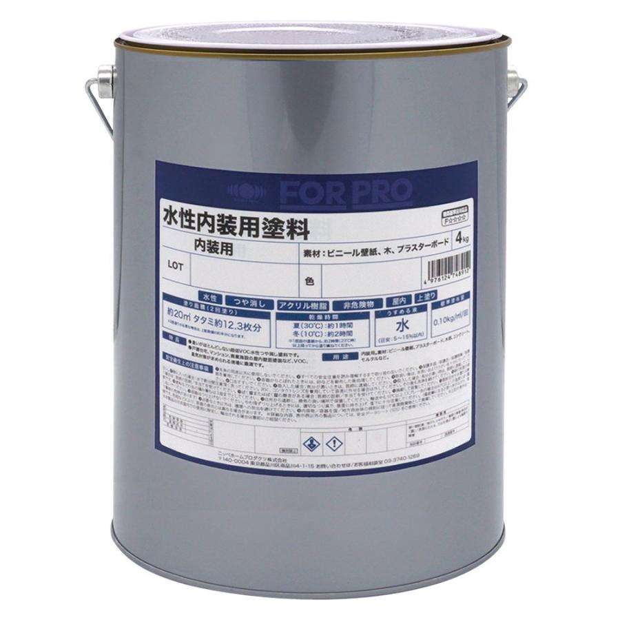ペンキ 塗料 For Pro 水性内装用塗料 4kg 白 ニッペホームオンライン 通販 Yahoo ショッピング