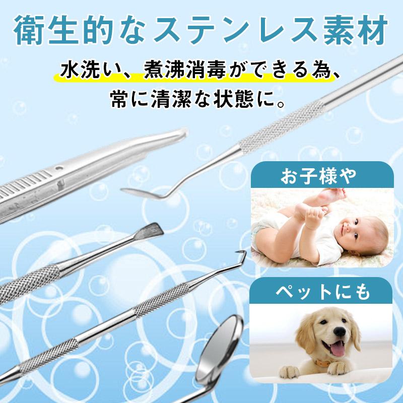 即納 歯石取り 歯石とり 器具 5点セット 歯石除去 歯石オーラルケア 歯