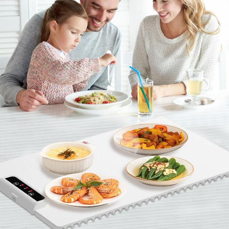 即納 ホットプレート 電気保温トレイ 食品保温プレート 折りたたみ式 3