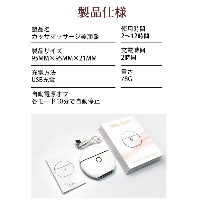 美顔器 チャームリフト 温感 多機能電動 かっさ EMS LED 振動 電動