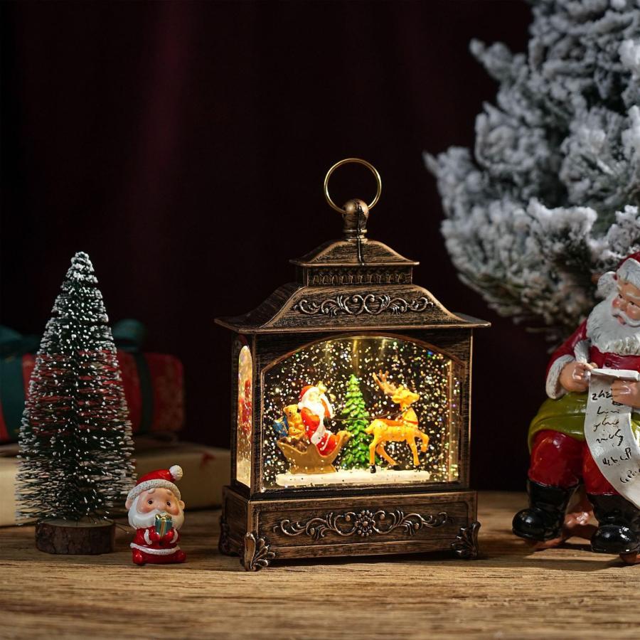 クリスマス スノーイングライトランタン LEDライト スノーマン スノー