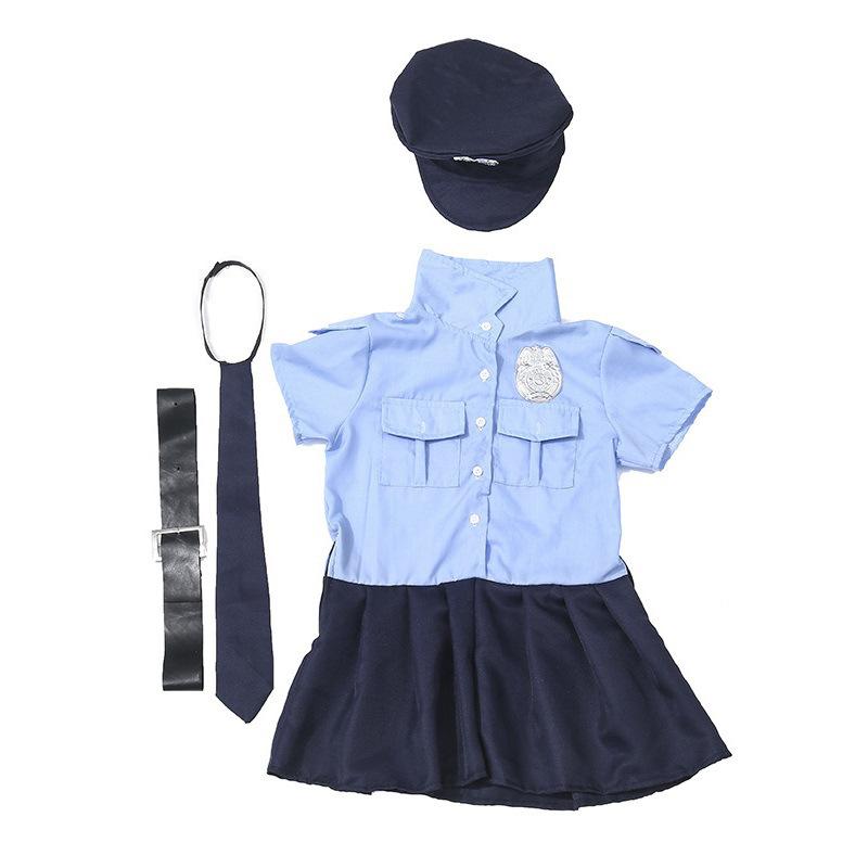 即納 ハロウィン 衣装 子供 警察 コスプレ 制服 女の子男の子 警察官