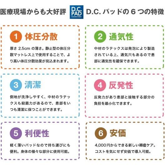 GAC D.C.パッド XL DC0003 60×98×2.5cm クッション 透析 褥瘡ケア 床ずれの画像