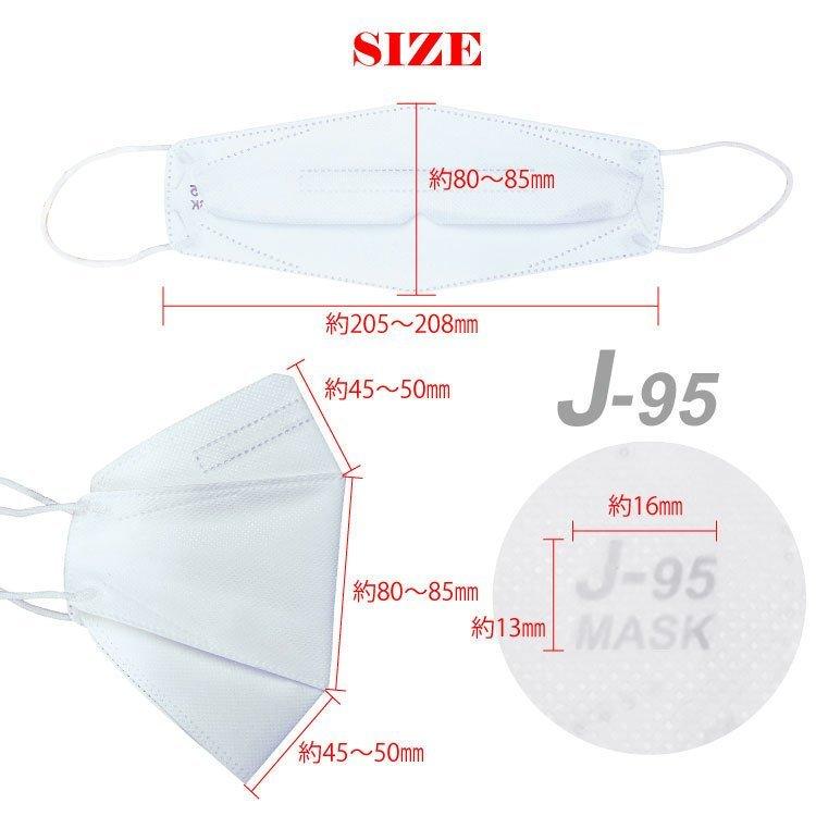 J-95 マスク 30枚入り 6パック J-95 マスク 日本製 選べる6色×各5枚 30枚入 4層構造 不織布 JIS