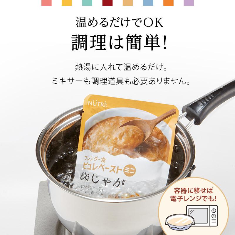 ブレンダー食 ピュレペーストミニ 8種詰め合わせ 80g×16袋 ニュー