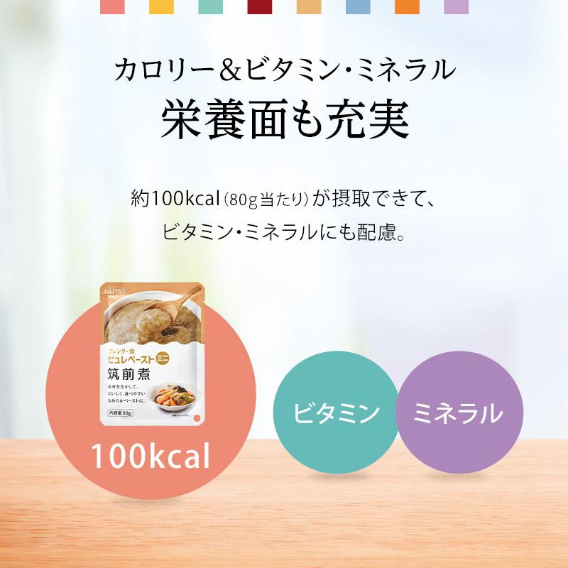ブレンダー食 ピュレペーストミニ 8種詰め合わせ 80g×16袋 ニュー