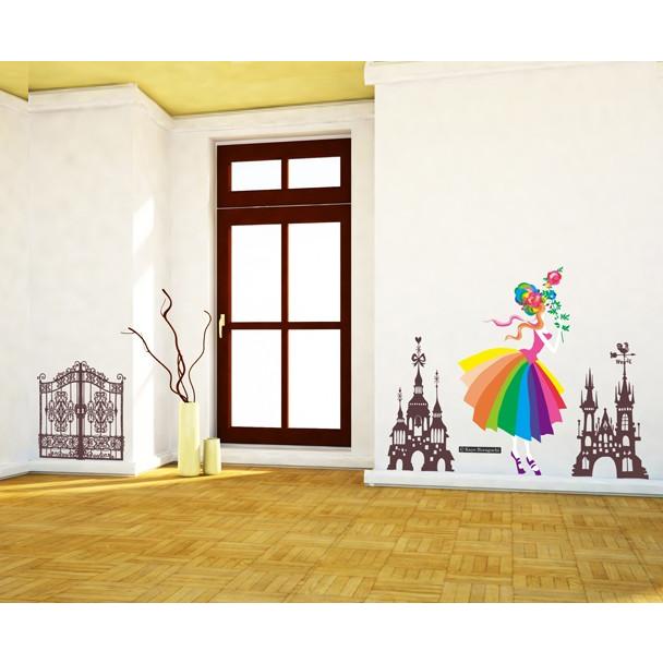 代引き人気 東京ステッカー リビング キッチン 北欧 誕生日 高級感 剥がせる おしゃれ 壁紙 ウォールステッカー ホラグチカヨ ｍサイズ メリーゴーランドa ウォールステッカー Icpit Org