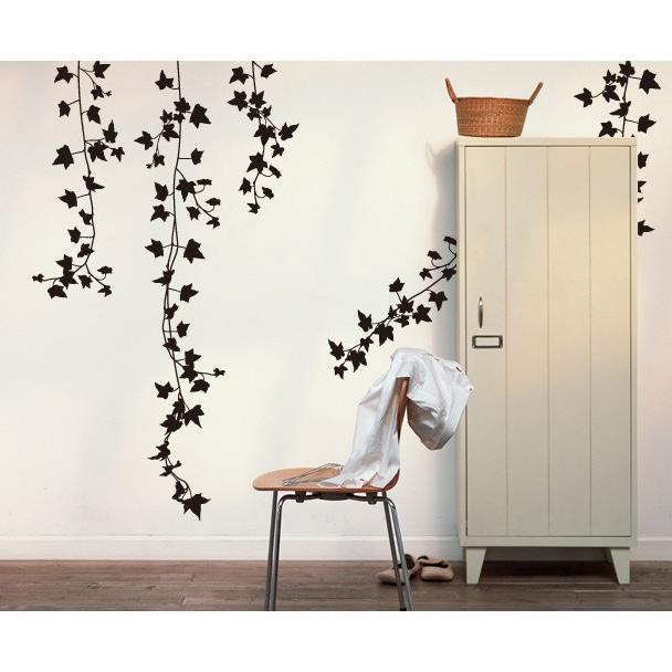 大人も着やすいシンプルファッション トイレ リビング キッチン 北欧 誕生日 高級感 剥がせる おしゃれ 壁紙 ウォールステッカー 東京ステッカー ｍサイズ アイビー 植物 ウォールステッカー カラー グレー Garces Org