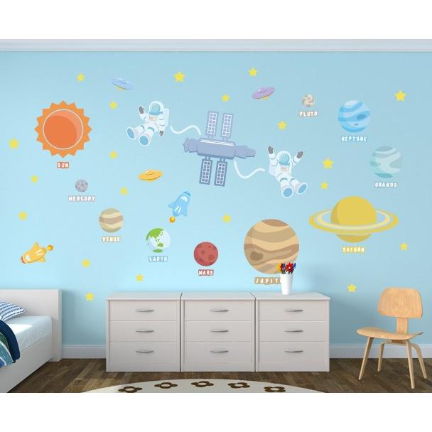 海外激安通販サイト ウォールステッカー 壁紙 おしゃれ 剥がせる 高級感 誕生日 北欧 キッチン リビング トイレ 東京ステッカー キッズ 宇宙旅行 ｍサイズ 米紙ワシントン Www Artbox Com Sa