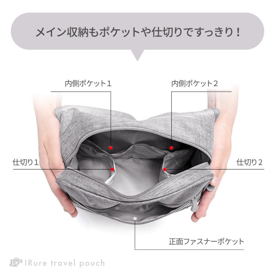 トラベルポーチ 吊り下げ トラベル 旅行ポーチ ポーチ 旅行グッズ 旅行 トラベルグッズ バッグインバッグ 旅行用ポーチ 化粧ポーチ 吊り下げポーチ｜iru｜11