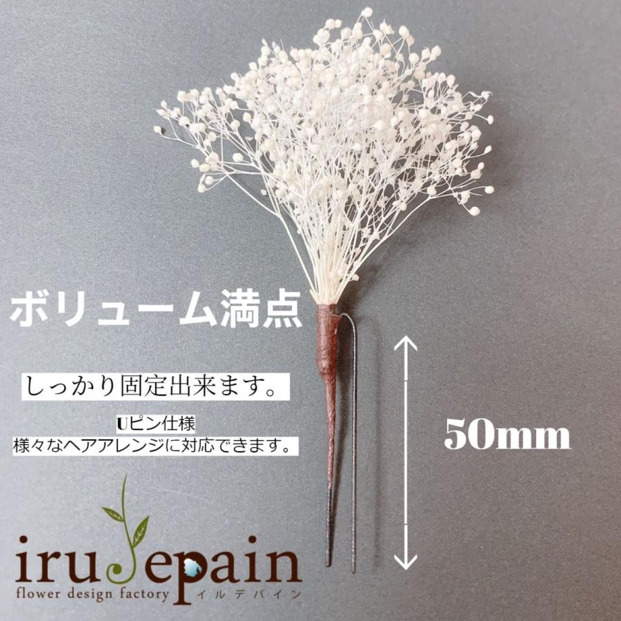 返品送料無料 いるでぱいん 髪飾り かすみ草 3本セット プリザーブドフラワー 花 結婚式 成人式 卒業式 和装 着物 ドレス ウェディング 前撮り 浴衣 袴 子供 ヘッドドレス Whitesforracialequity Org