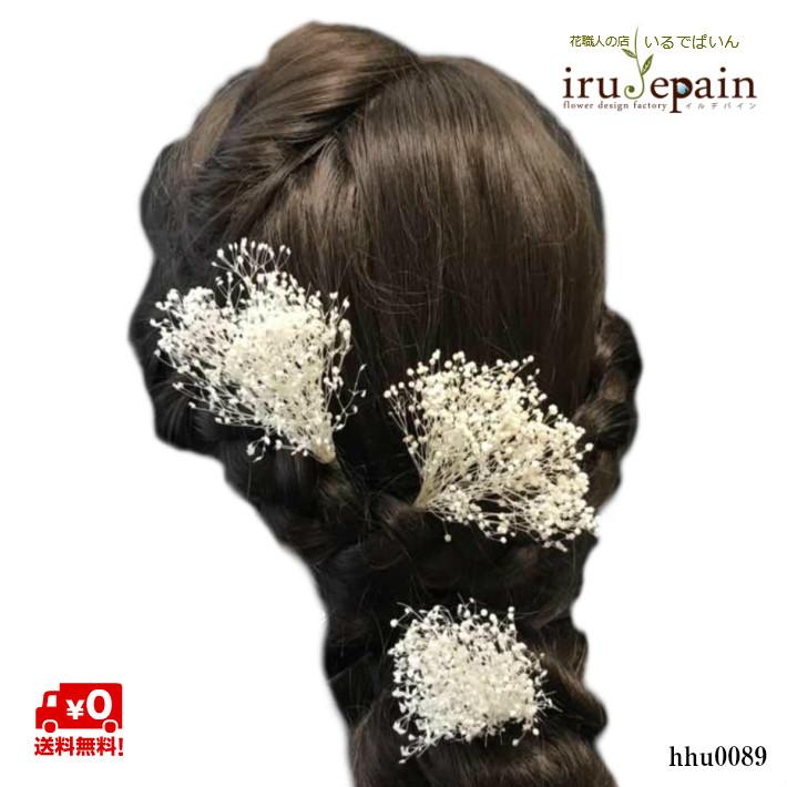髪飾り 成人式 卒業式 結婚式 大人気 かすみ草 白 お買い得3本セット プリザーブドフラワー 造花 ヘアード ヘッドドレス ヘアーアクセサリー Hhu00 花職人の店 いるでぱいん 通販 Yahoo ショッピング