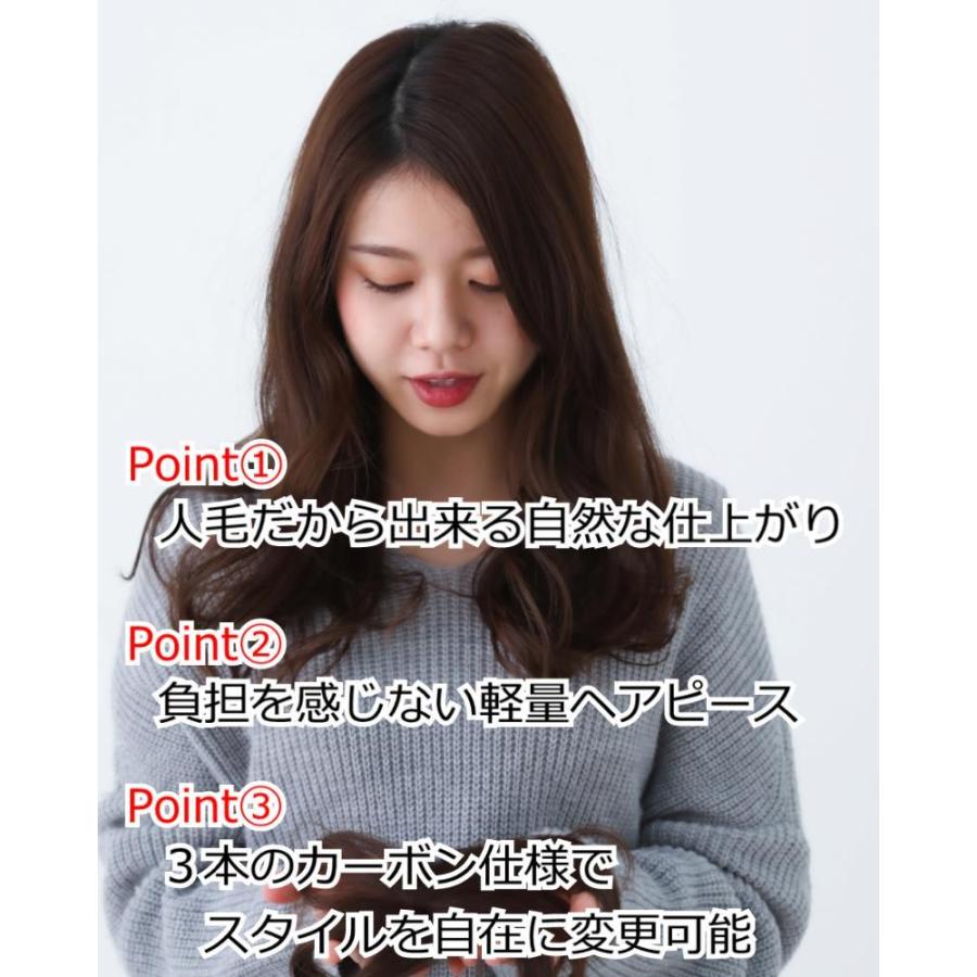 ヘアピース 人毛100% 人毛 100 ウィッグ 部分ウィッグ 人毛ヘアピース