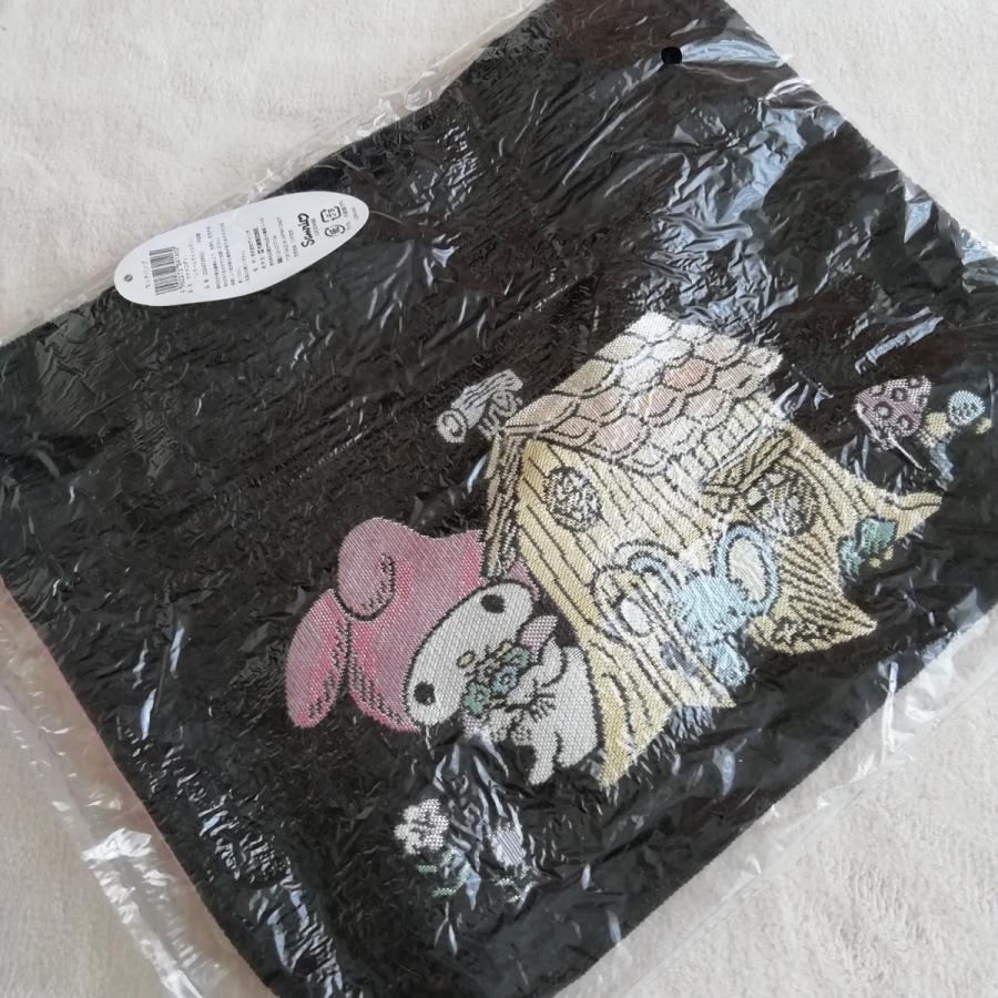 丸眞 マイメロディ ランチトートバッグ ゴブラン織 ブラックマイメロ