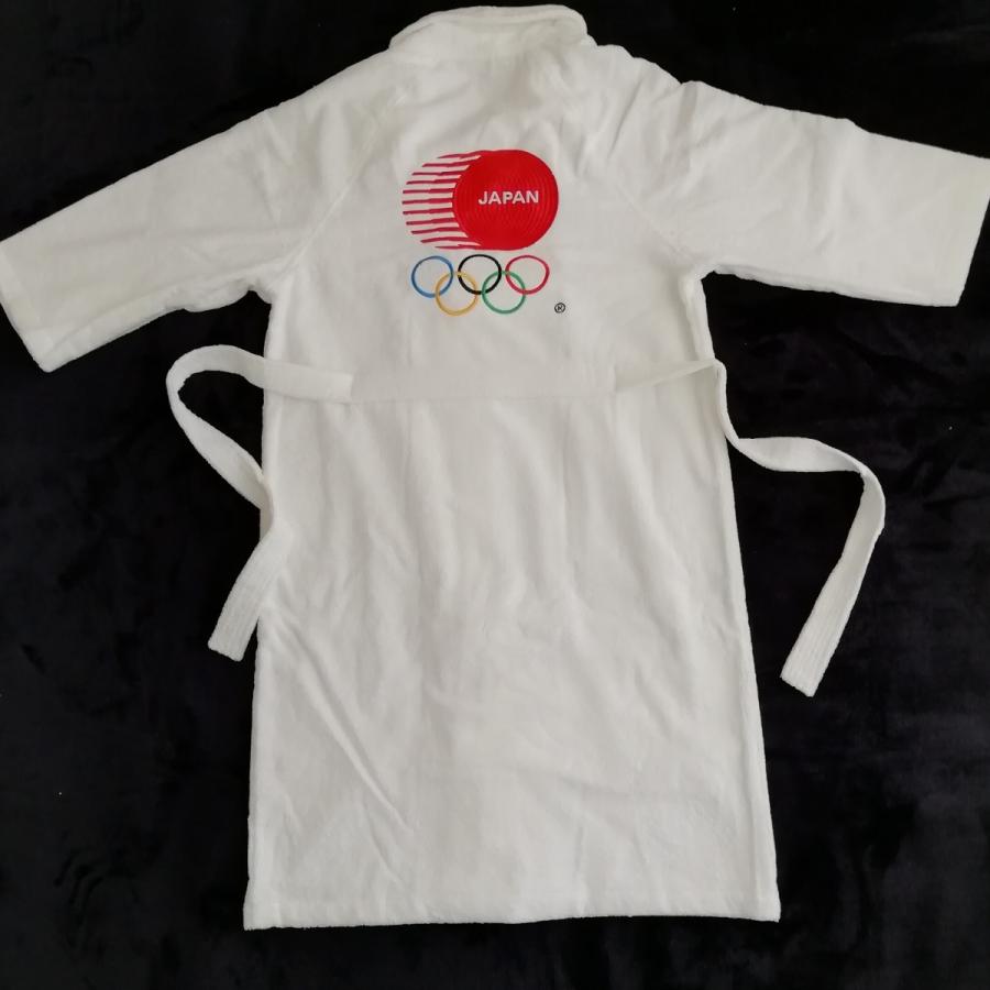 丸眞 タオル地 バスウェア 東京2020 オリンピック バスローブ JOC五輪