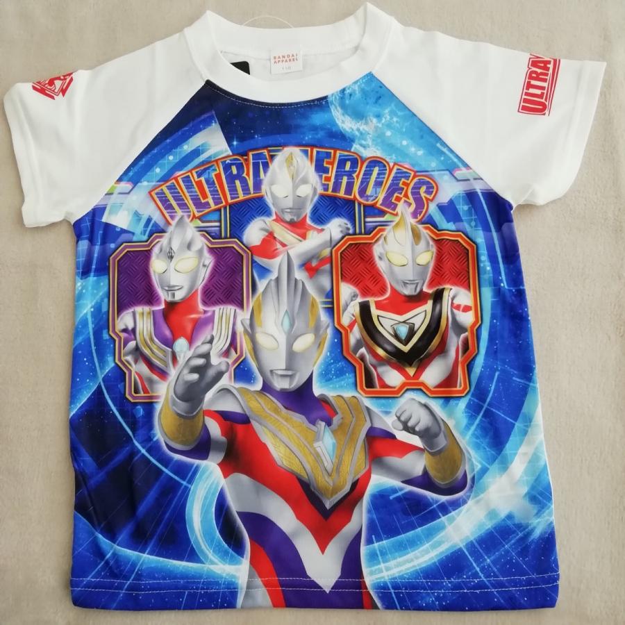 ウルトラヒーローズ 半袖Tシャツ TR8841 ホワイト 110cm/120cm