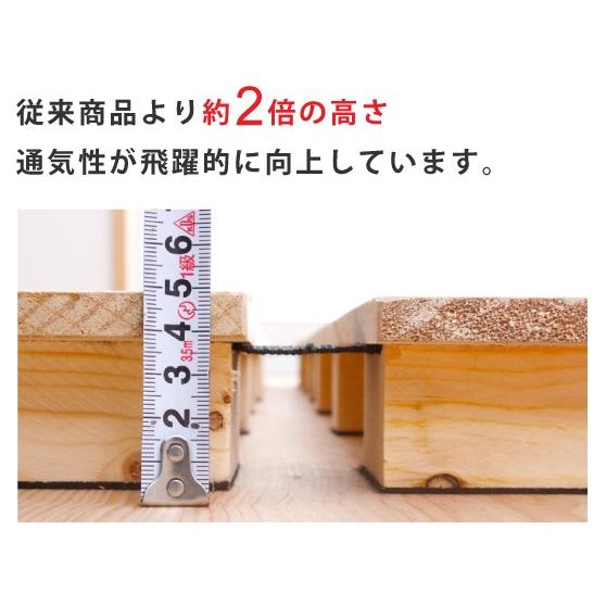 ロールすのこベッド ハイタイプ ダブルサイズ(2分割タイプ:幅 ロールすのこベッド ハイタイプ ダブルサイズ(2分割タイプ:幅