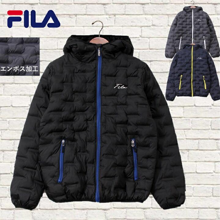 FILA 【FILA】 fila フィラ アウター ボール中綿 エンボス加工 FILA 【FILA】 fila フィラ アウター ボール中綿 エンボス加工