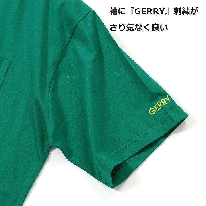 【GERRY】  gerry ジェリー Tシャツ ポケット付きTシャツ ロゴ刺繍 半袖 アウトドア キャンプ ストリート 綿 100％ メンズ レディース ユニセックス｜is-closet｜04