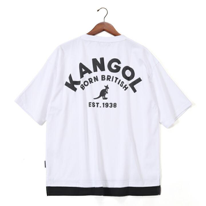 【KANGOL】 kangol Tシャツ レイヤード オーバーサイズ ワンポイント刺繍 バックプリント ストリート ダンス メンズ レディース ユニセックス｜is-closet｜08