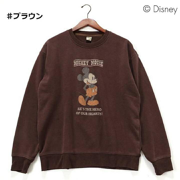 ［新品未使用]ディズニー　ミッキーマウス　スウェット 裏起毛 Disney トレーナー スウェット Disney/ディズニー ミッキー