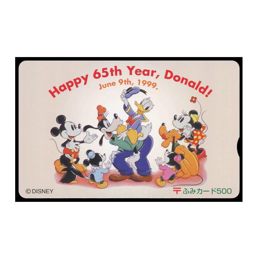 ドナルドダック 65周年記念カード Disney（ディズニー） ☆未使用