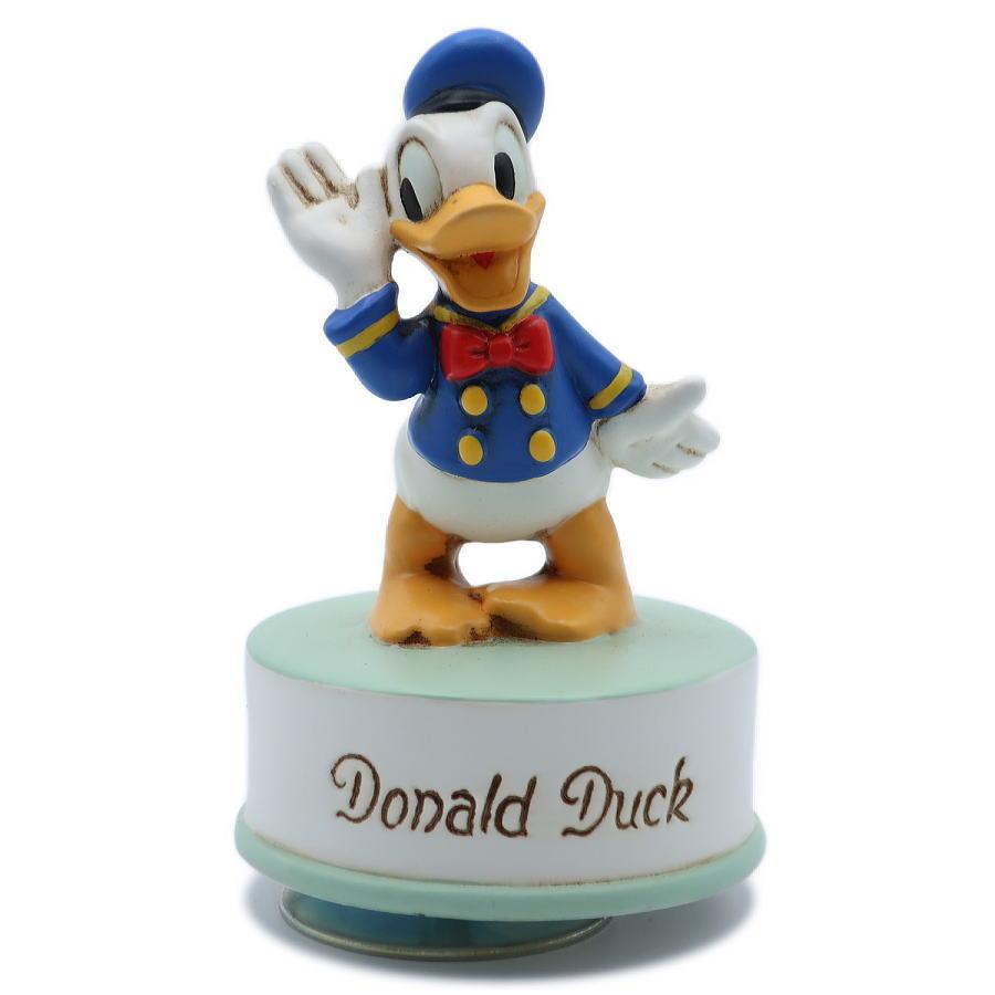 Disney（ディズニー） ドナルド オルゴール（右手を耳に） 三協商事社