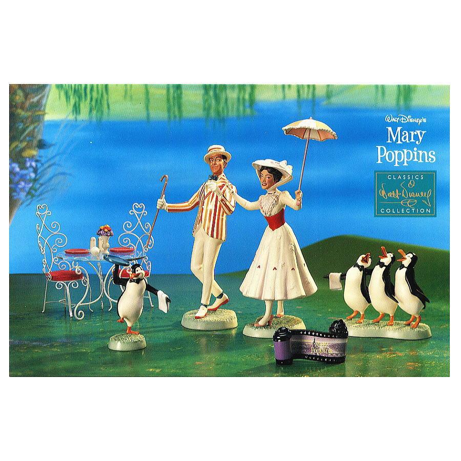 レア★WDCC メリー ポピンズ Mary Poppins テーブルセット Disney（ディズニー） メリーポピンズ WDCCポストカード : イズクラブ