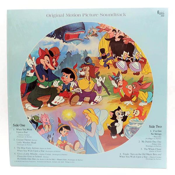 Disney ディズニー ピノキオ ピクチャーLPレコード 1980年 USA盤 Disney ディズニー ピノキオ ピクチャーLPレコード 1980年 USA盤