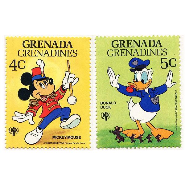 ディズニー　ミッキー　ドナルド　グーフィー　切手7枚セット　発行国Grenada Grenadines　1979年発行　新品｜is-club｜04