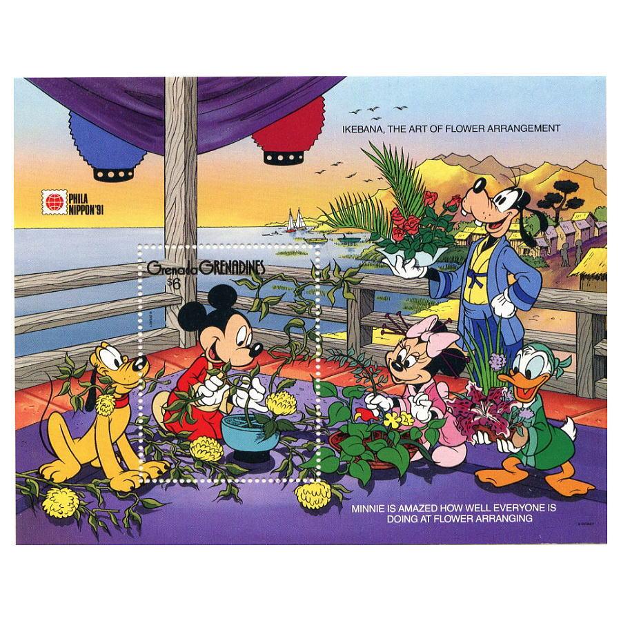 Disney ディズニー ミッキー 切手/小型シート4枚＆切手8枚（日本