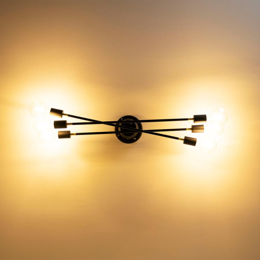 天井照明 6灯シーリングライト TC-353BK スタイル自在 爆買 : IS