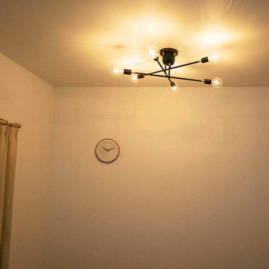 天井照明 6灯シーリングライト TC-353BK スタイル自在 爆買 : IS