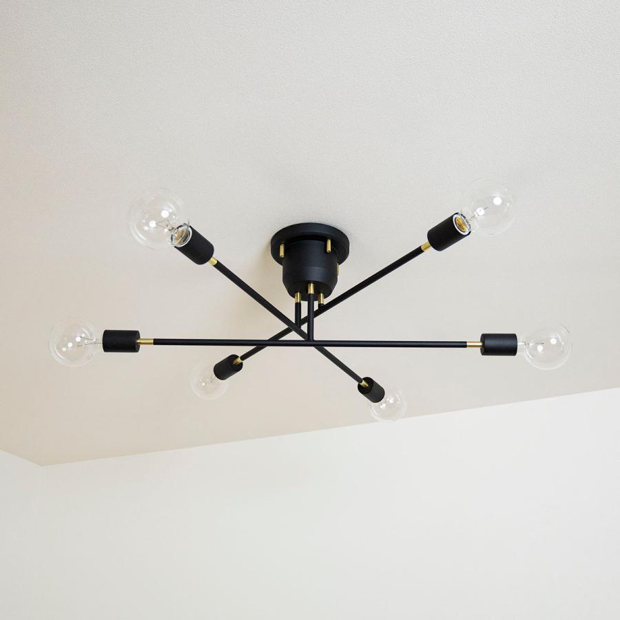 天井照明 6灯シーリングライト TC-353BK スタイル自在 爆買 : IS