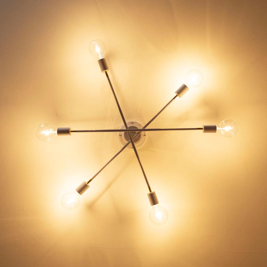 天井照明 6灯シーリングライト TC-353WH スタイル自在 爆買 : IS