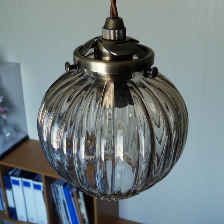 INTERFORM 照明 ガラスペンダントライト Lipri BN リプリ ブラウン  