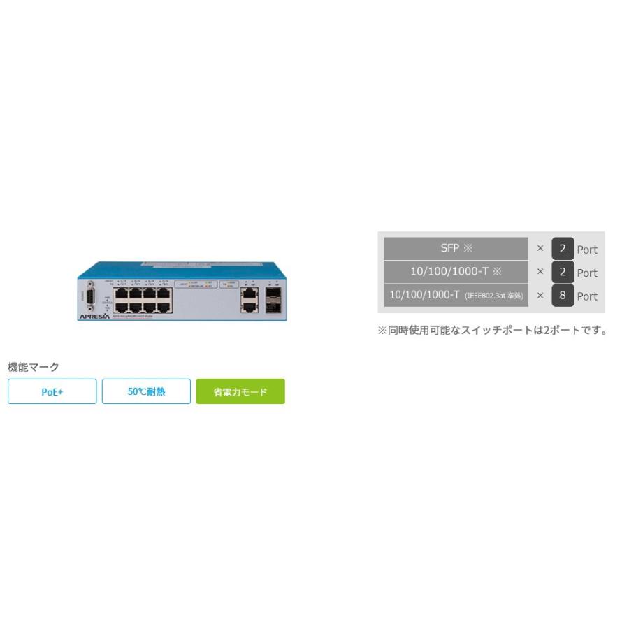[新品未開封]APRESIA APLGS110GTPoe2 スイッチングハブ ApresiaLightGS110GT-PoE2｜スモールビジネス向けスイッチ｜製品