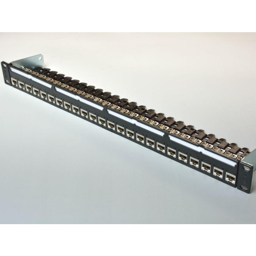 日本製線 Cat6A(STP)用 パッチパネルキット（枠） RMPPH24BK-S