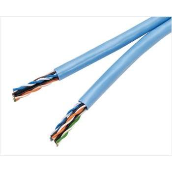 冨士電線　Cat6 屋内用 4Pデュアル　D-TPCC 6 0.5mm×8P（薄青）　200mモノ