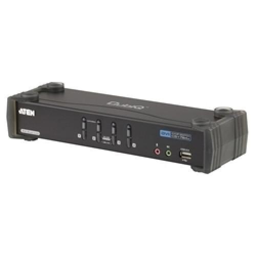 ATEN CS1784A デュアルリンクDVI対応 4ポートKVMPスイッチ USB2.0ハブ 